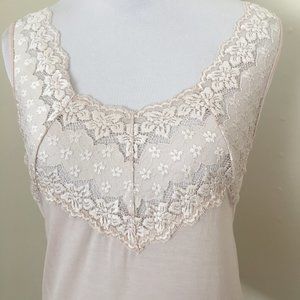 Camisole T shirt with lace Soft S . .